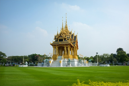 Memorial Crowns of the Auspice, The Borommangalanusarani Pavilion for celebrates the 70th anniversary of His Majesty the King's accession to the throne.のeditorial素材