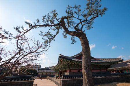 The Jeju Mok Office, the seat of the local governor during the Joseon dynasty (1392-1910)のeditorial素材