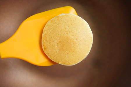 Cook the pancakes: Homemade pancakes making