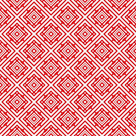 Chinese pattern, square in redのイラスト素材