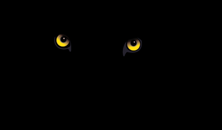 Black Leopard eyes Vector illustration.のイラスト素材