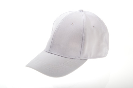 golf cap on white backgroundの写真素材