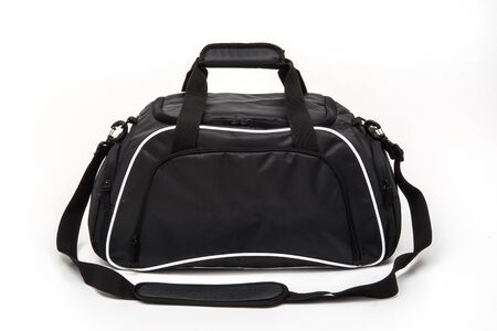 travel golf bag on white backgroundの写真素材