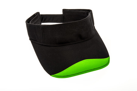 Junior golf visor on white background