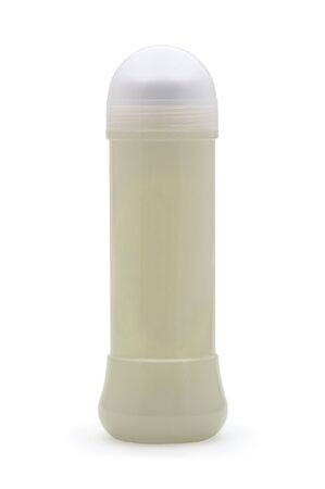Lotion, cream bottle on white backgroundの写真素材