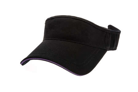 Golf visor adult black on white background