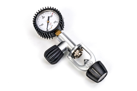 Pressure gauge scuba gas regulatorの写真素材