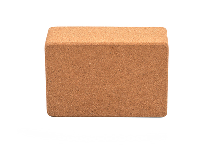 Cork Yoga Blocks Eco Friendly Isolated on White Backgroundの写真素材