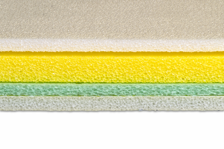 Polyethylene material closed up multi color type, shockproof materialの写真素材