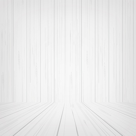 Empty white wooden room space for background. Vector illustration.のイラスト素材