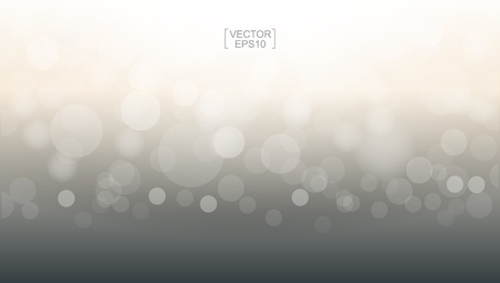 Abstract light blurred bokeh for background. Beautiful bokeh background with light effect. Vector illustration.のイラスト素材
