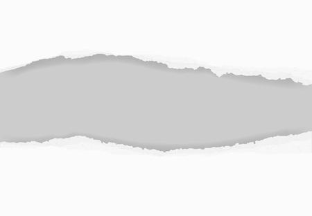 Torn paper edges for background. Ripped paper texture background with area for copy space. Vector illustration.のイラスト素材