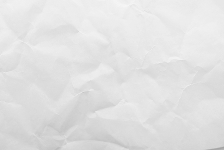 White crumpled paper texture background. Close-up image.の写真素材