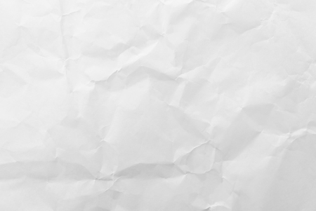 White crumpled paper texture background. Close-up image.の写真素材