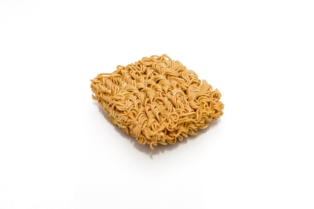 Instant noodles isolated on white background.の写真素材