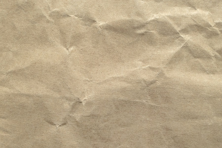 Brown crumpled paper texture for background.の写真素材