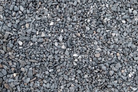 Granite gravel pattern and texture for landscape and construction. Close-up.