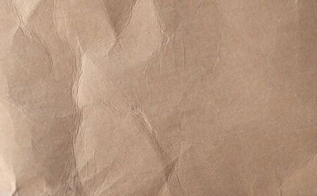 Brown crumpled paper texture for background.の写真素材