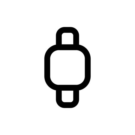 Smart watch sign and symbol for website design or template design. Vector illustration icon.のイラスト素材
