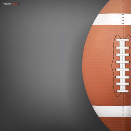 American football ball or rugby football sport for background. Vector illustration.のイラスト素材