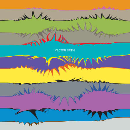 Abstract pop art background. Artistic colorful paint brush pattern for background. Vector illustration.のイラスト素材