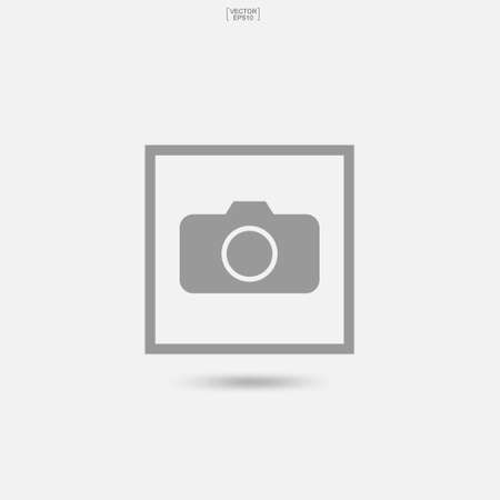Photo icon or picture icon. Image sign and symbol. Vector illustration.のイラスト素材
