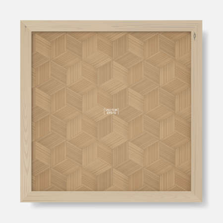 Bamboo basketry pattern. Natural pattern and texture for background. Vector illustration.のイラスト素材
