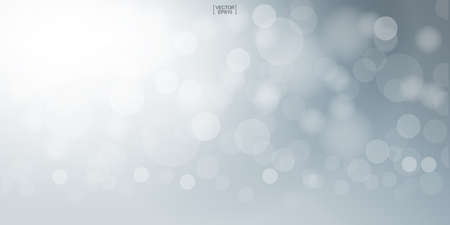 Abstract light blurred bokeh for background. Beautiful bokeh background. Vector illustration.のイラスト素材