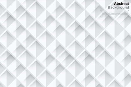 3D geometry background in paper art style. Minimal pattern and texture for template design and product advertising. Vector illustration.のイラスト素材