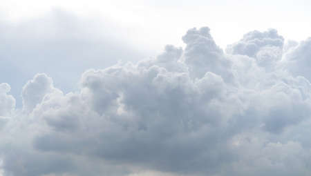 White cloud pattern and texture. Soft sky and clouds in daylight. Outdoor natural abstract background.の写真素材