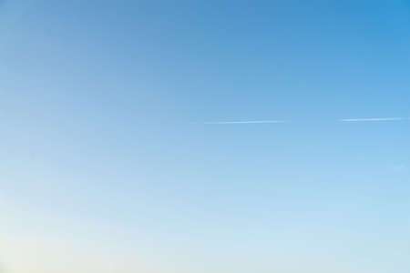 Blue sky background with area for copy space.の写真素材