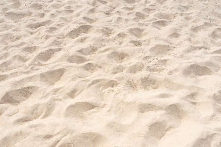 Sand texture background. Brown desert pattern from tropical beach. Close-up.の写真素材