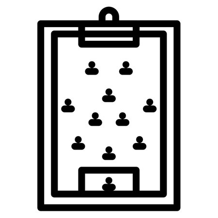 Soccer plan strategy icon. Abstract sign and symbol for template design. Vector illustration.のイラスト素材