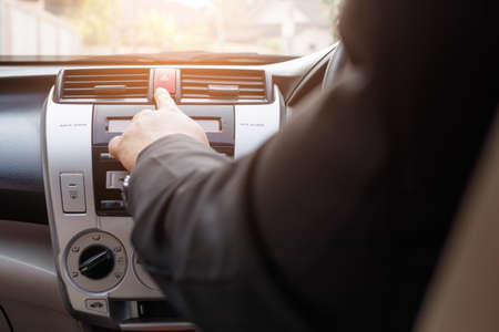 Car emergency light botton.の写真素材