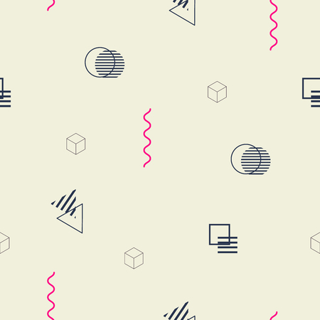 geometric seamless patternのイラスト素材