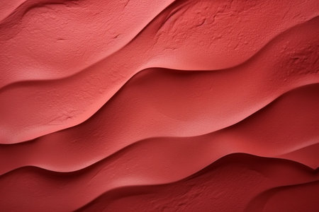 Red texture background for cosmetic presentation.Created with Generative AI technology.の素材