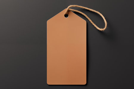 Blank Label and Tag Mockup Template for Branding.Created with Generative AI technology.の素材