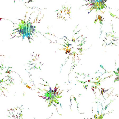 Allover Pattern Flower motif Illustrationsの写真素材