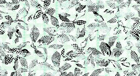 Watercolor seamless pattern with flowers and leaves. Vintage floral pattern. Flower seamless...