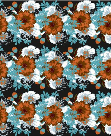 colorful floral pattern image background ..の写真素材