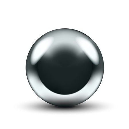 3D Chrome Ballのイラスト素材