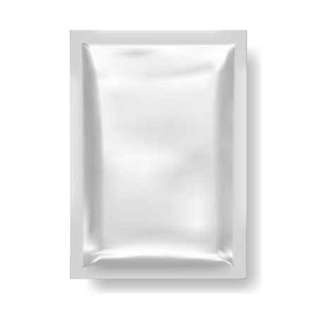 Realistic Blank Template Packages For Snack Or Other Food. EPS10 Vectorのイラスト素材