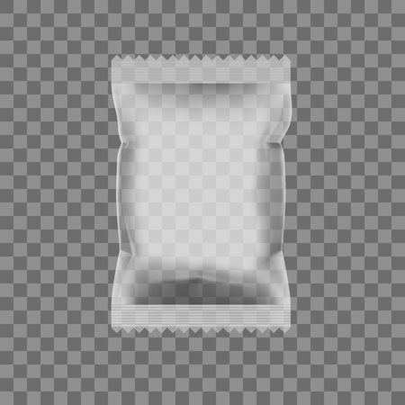 Transparent Blank Foil Food Packingのイラスト素材