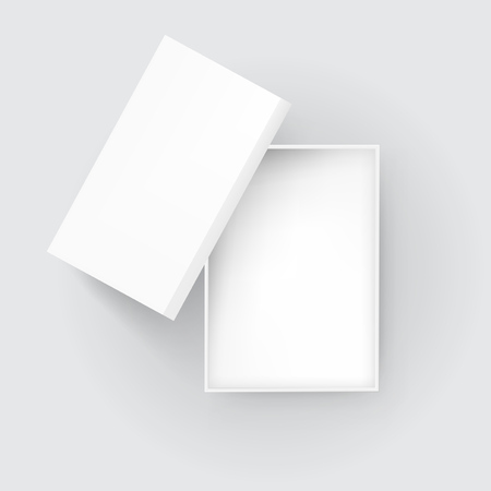 Open Blank Gift Box Top View. EPS10 Vectorのイラスト素材