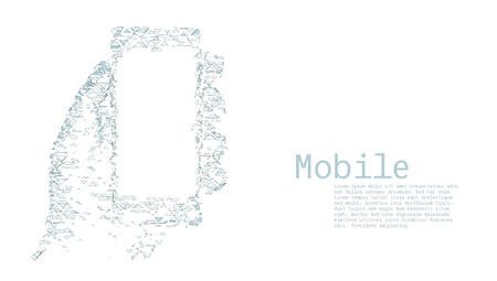 Mobile Internet Technology Concept Template. EPS10 Vectorのイラスト素材