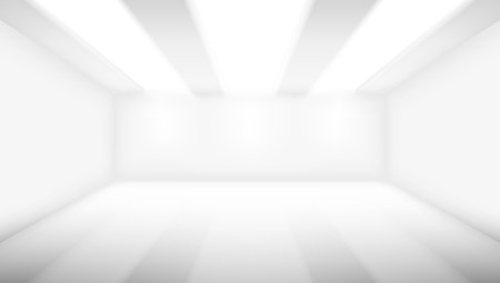 Big Empty Room With Lightingのイラスト素材
