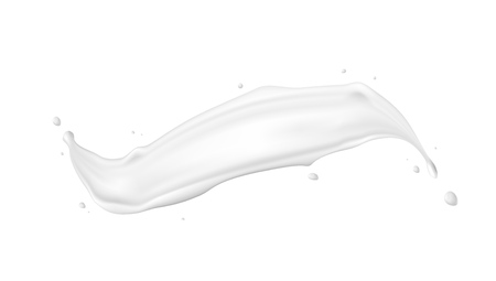 Realistic Splash Of Milk Or Cream. EPS10 Vectorのイラスト素材