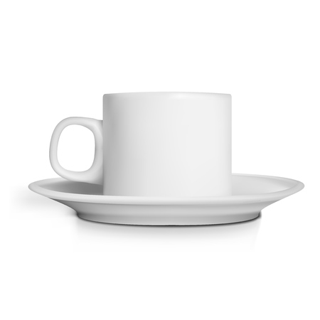 Realistic Coffee Cup On White Background. EPS10 Vectorのイラスト素材