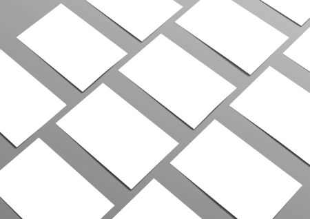 Blank Portrait A4 Brochure Magazine Sheet Of Paperのイラスト素材