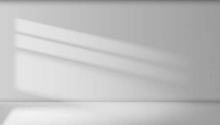 Abstract Empty White Room Interior With Lightのイラスト素材